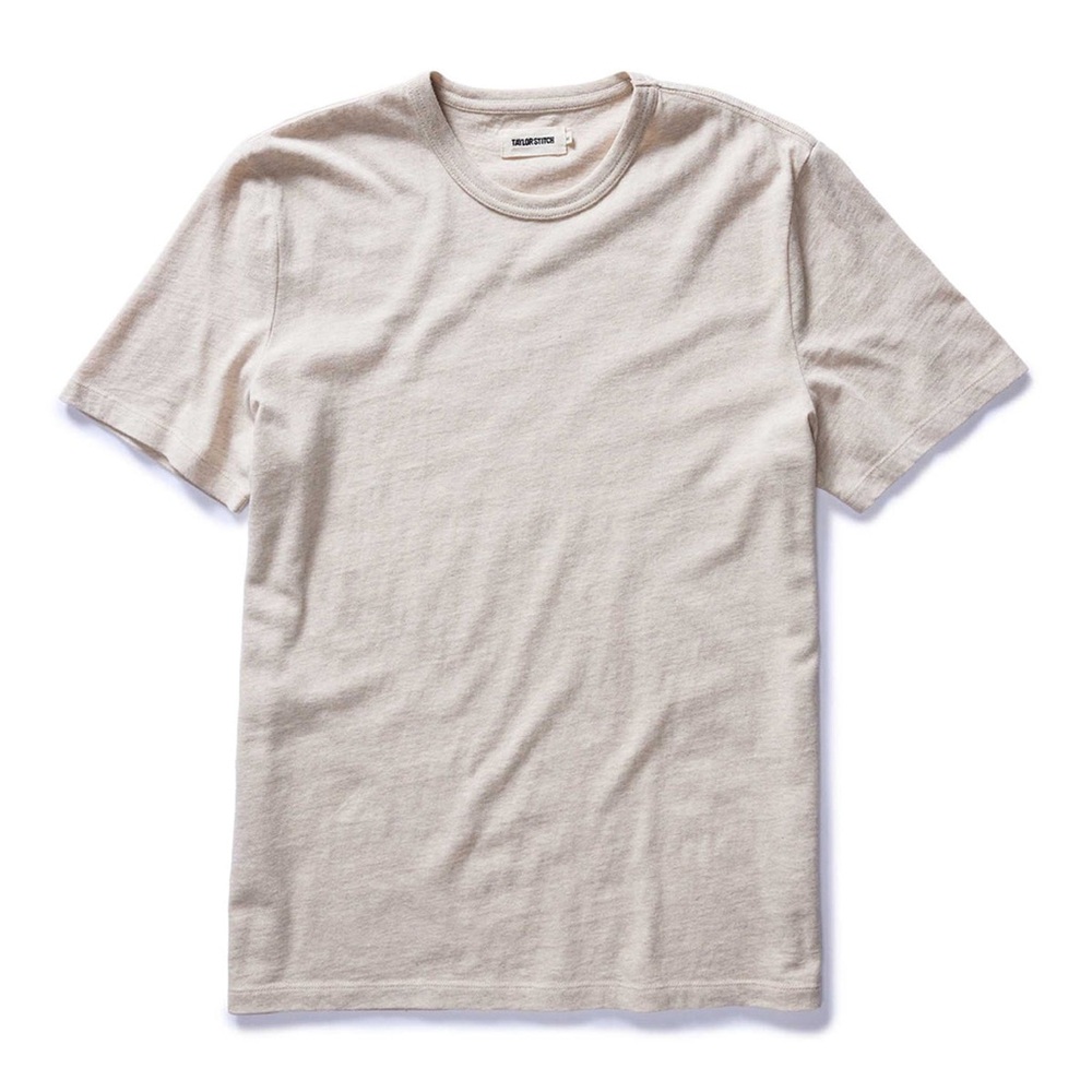NWT Taylor Stitch The Organic Tee in Heather Oat (Men’s Medium)